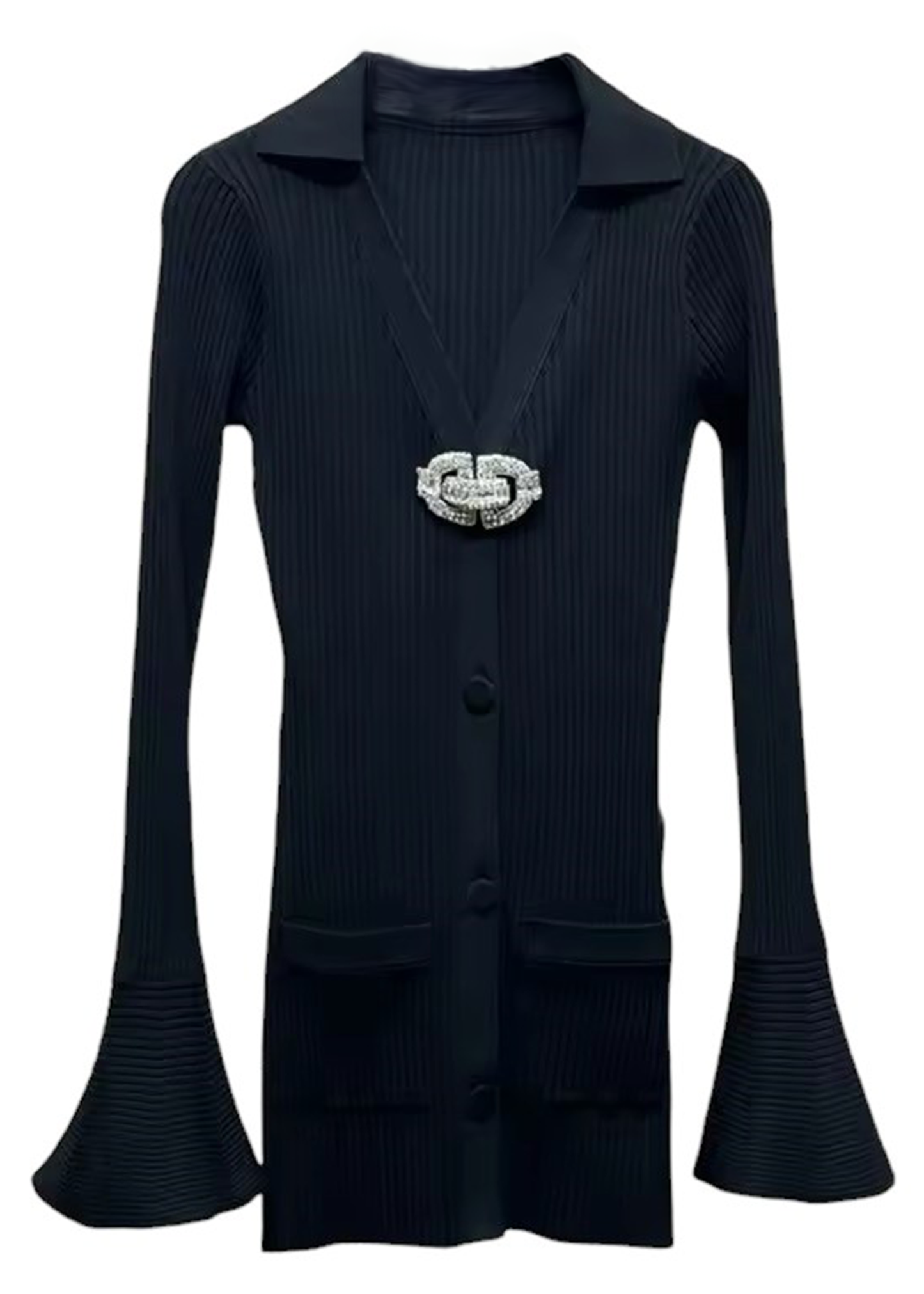 Luisa Knitted Rhinestone Top