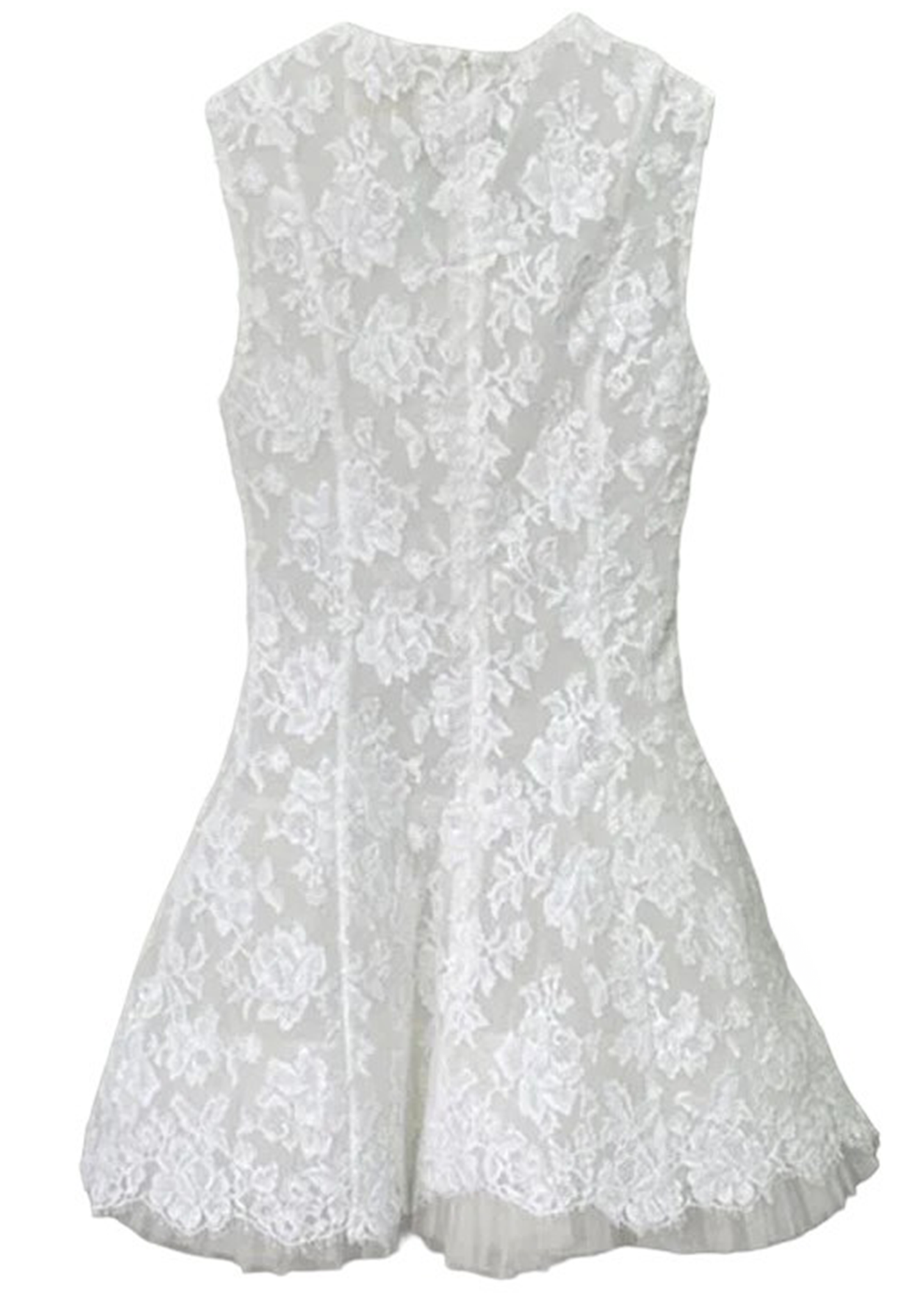 Aurora Lace Mini Dress - White