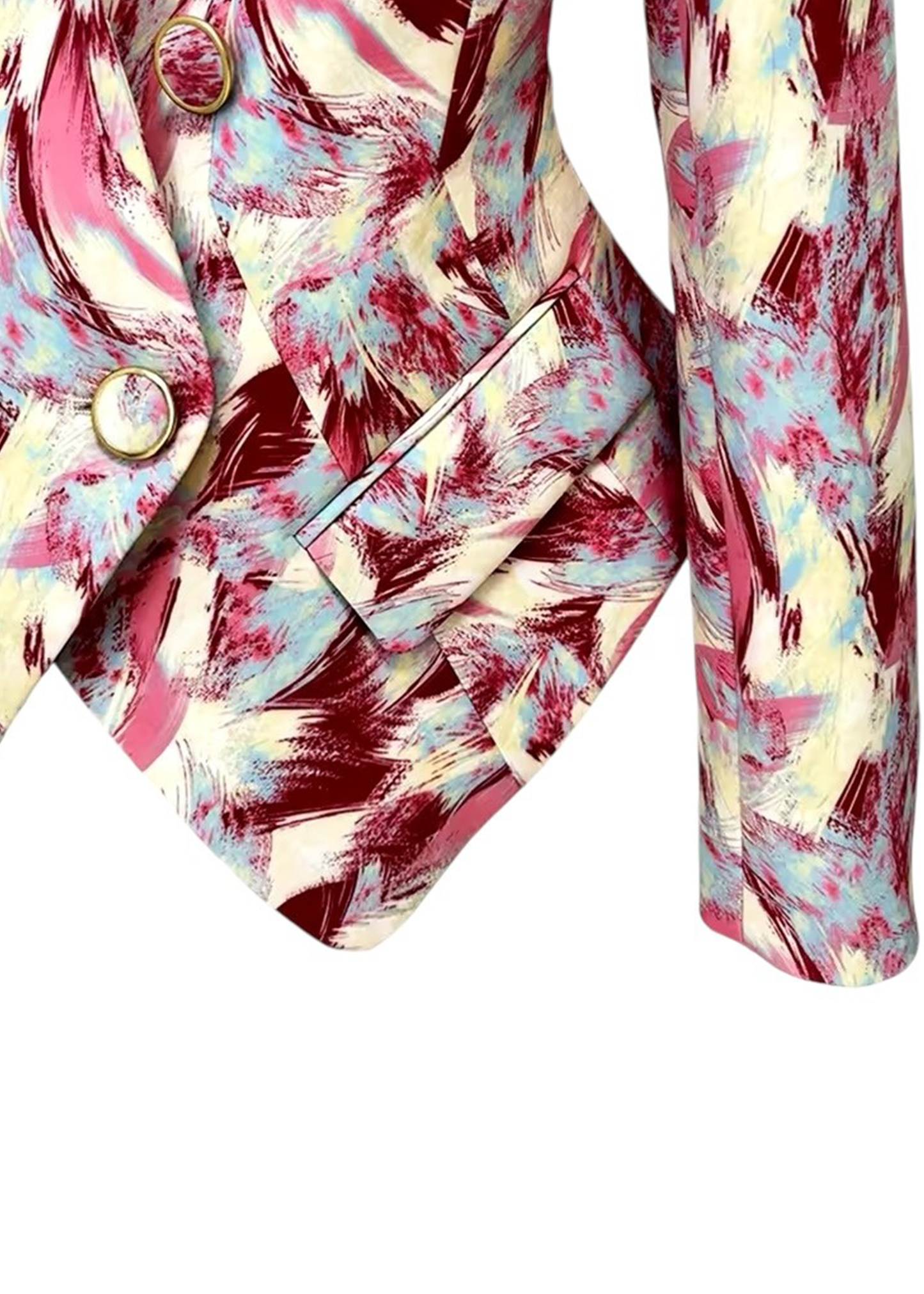 Nyra Blazer - Pink and Red