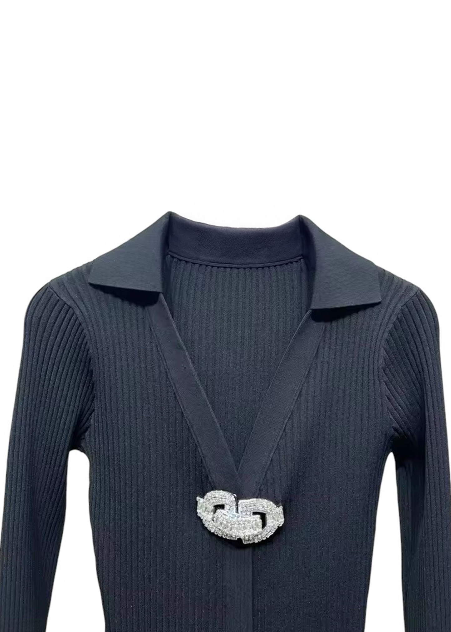 Luisa Knitted Rhinestone Top