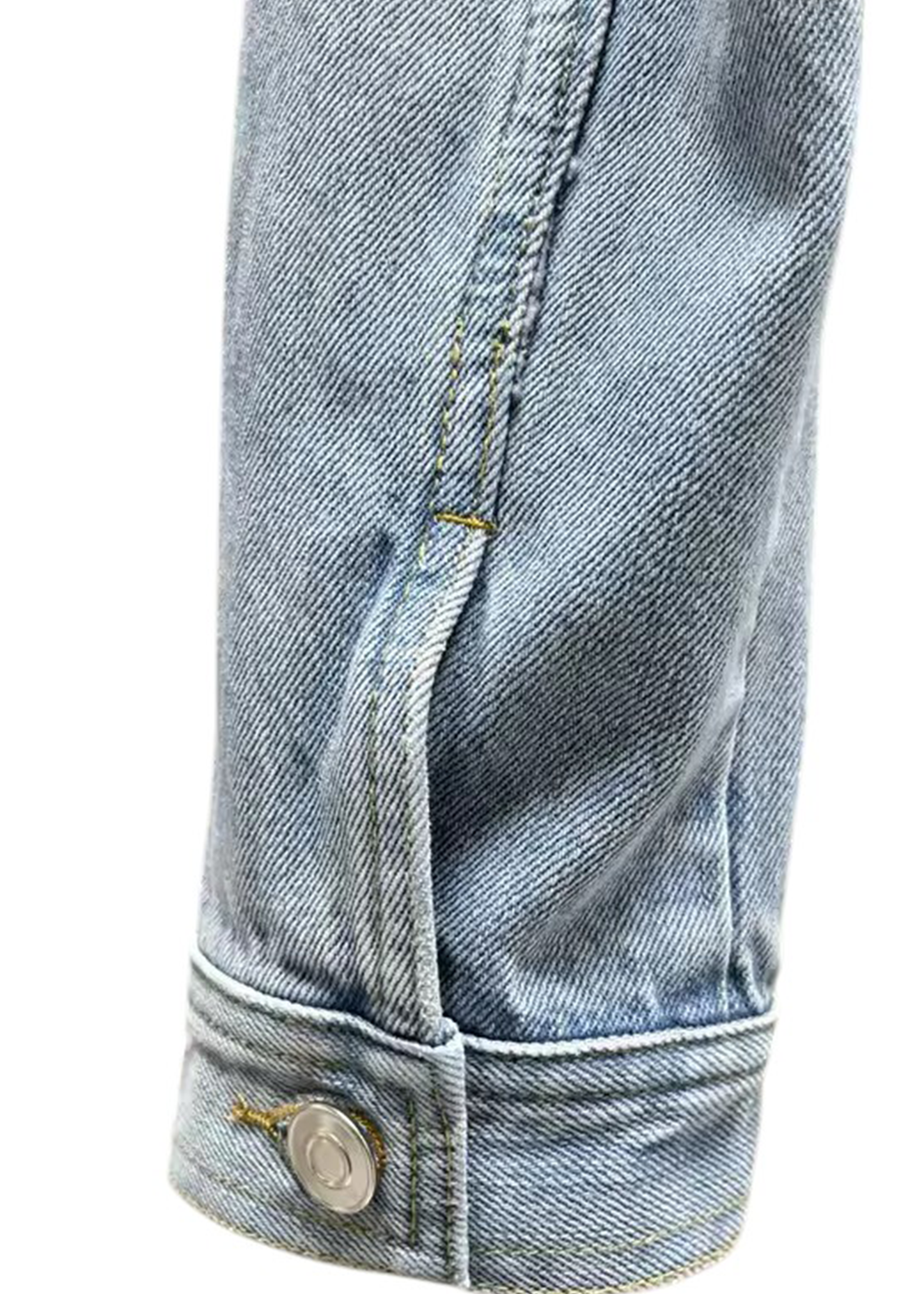 Mia Hooded Jean Jacket - Light Blue