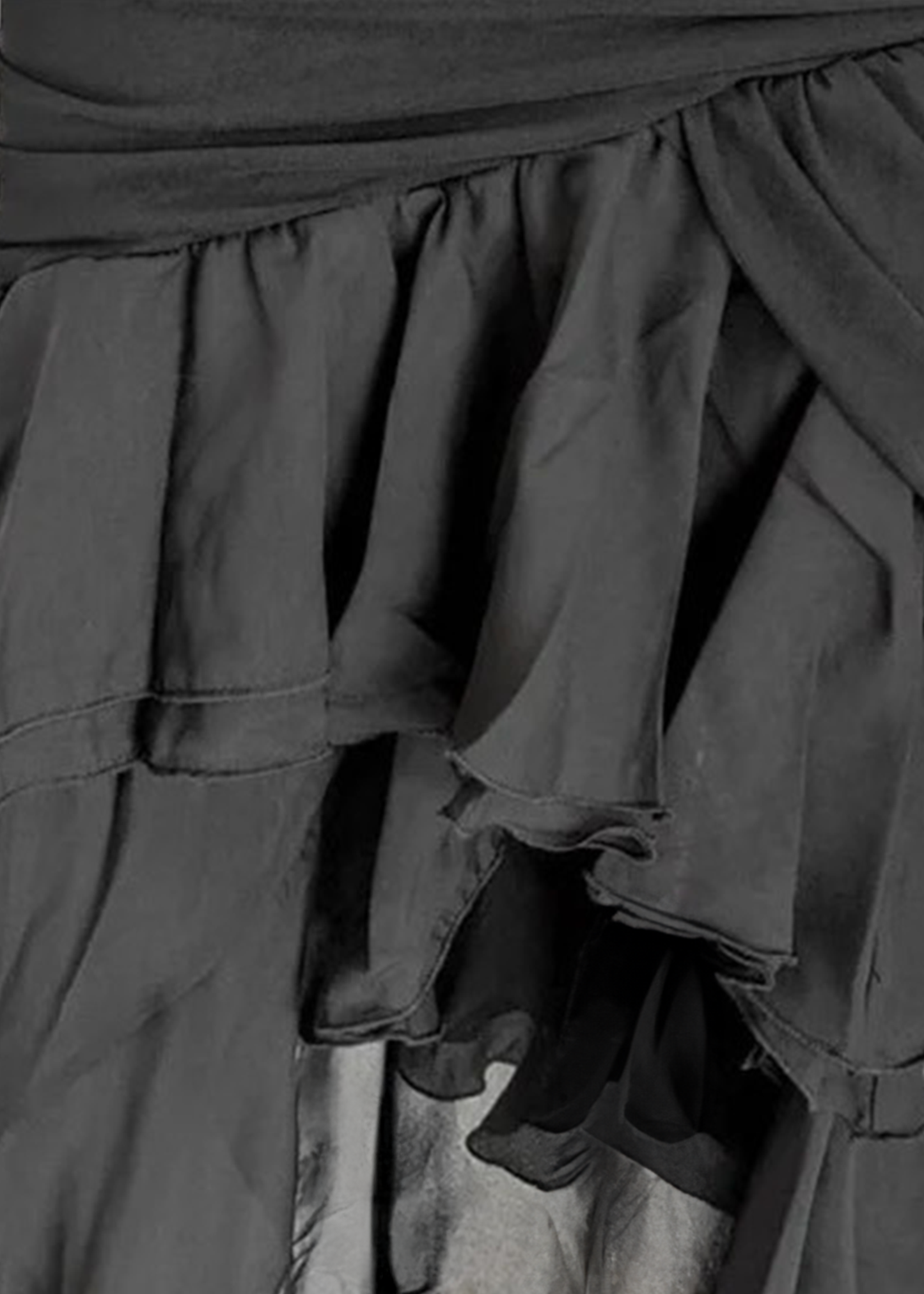 Daphne Ruffle Dress - Black