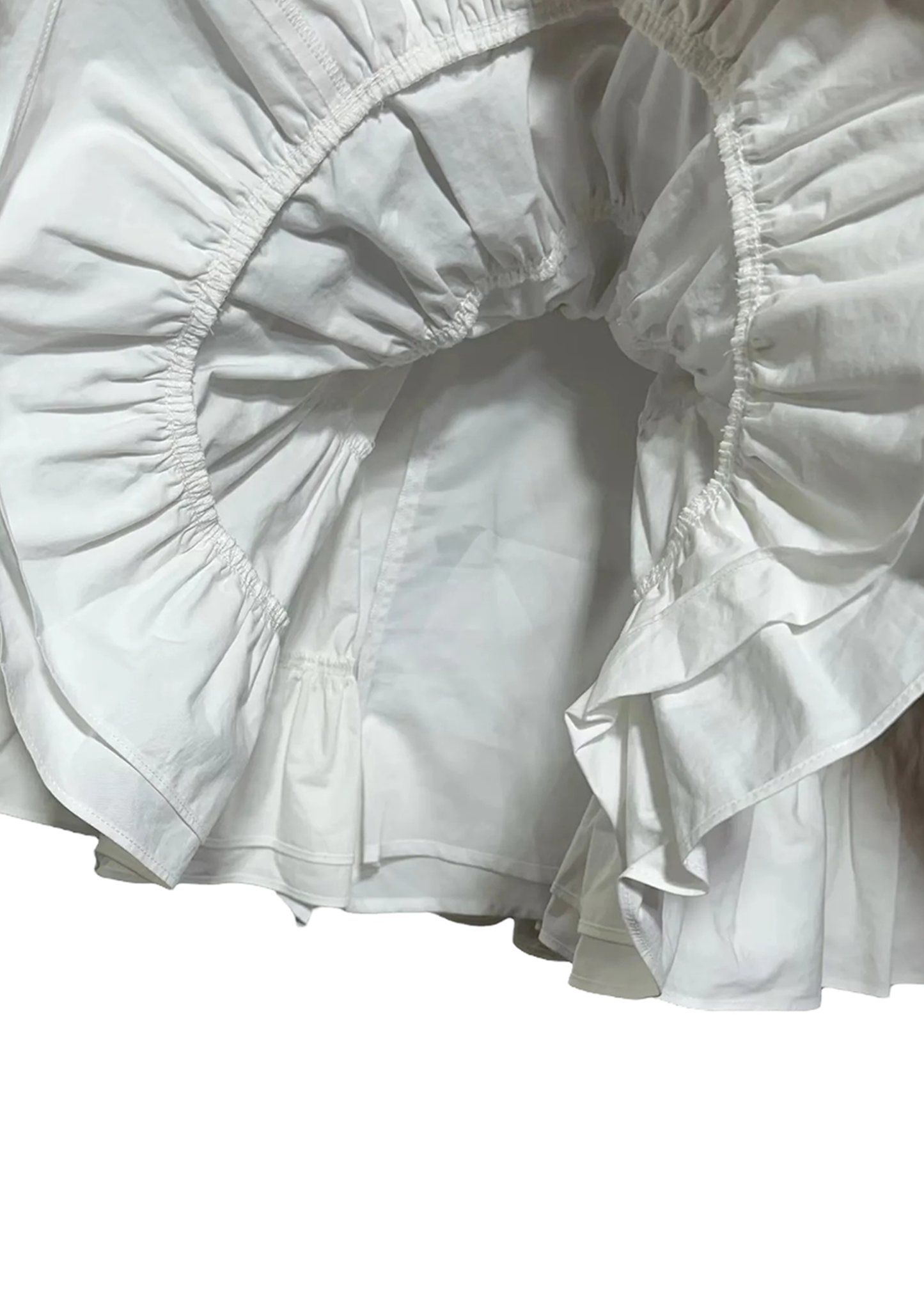 Willa Micro Mini Ruffle Skirt - White