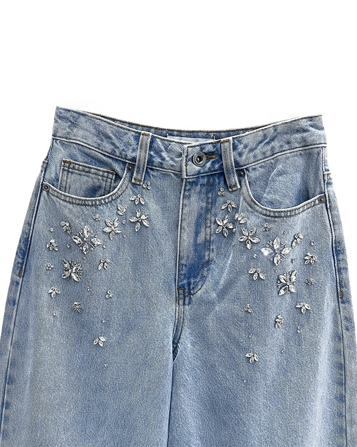 Felix Rhinestone Embellished Jeans