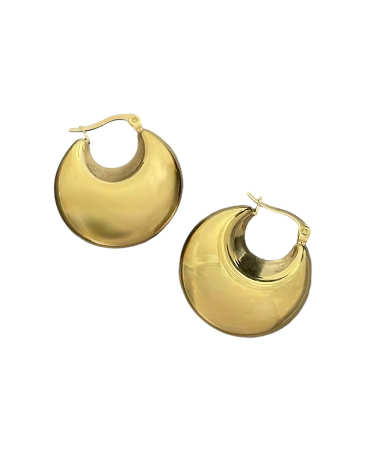 Natalie Brass Gold Plated Earrings - Gold