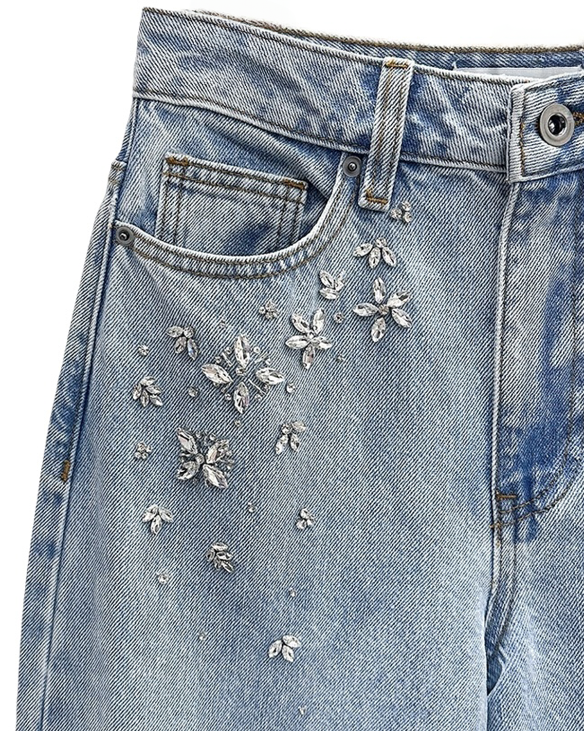 Felix Rhinestone Embellished Jeans