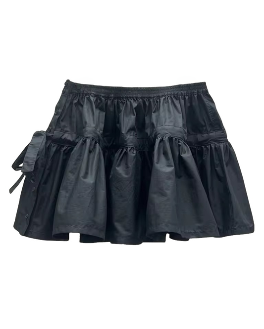 Maeve Pleated Mini Skirt - Black