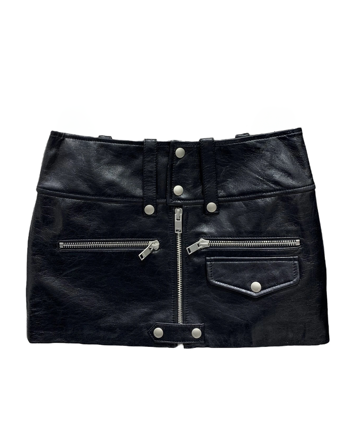 Amalfi Leather Mini Skirt