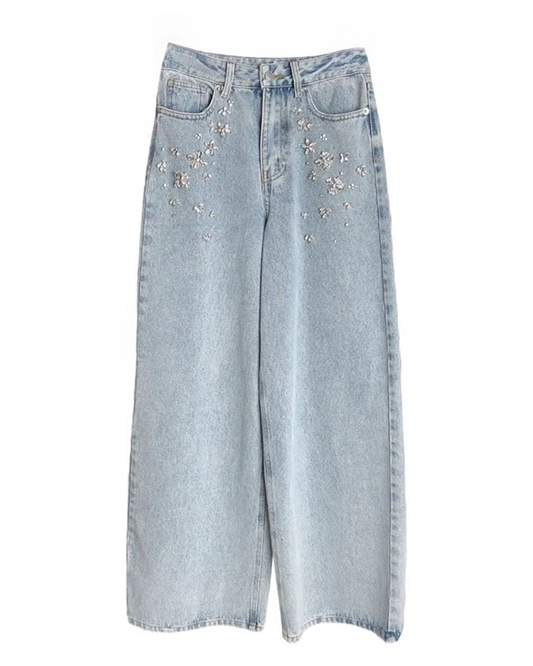 Felix Rhinestone Embellished Jeans