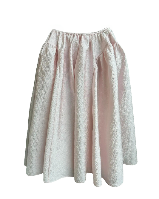 Emma Pleated Midi Skirt - Baby Pink