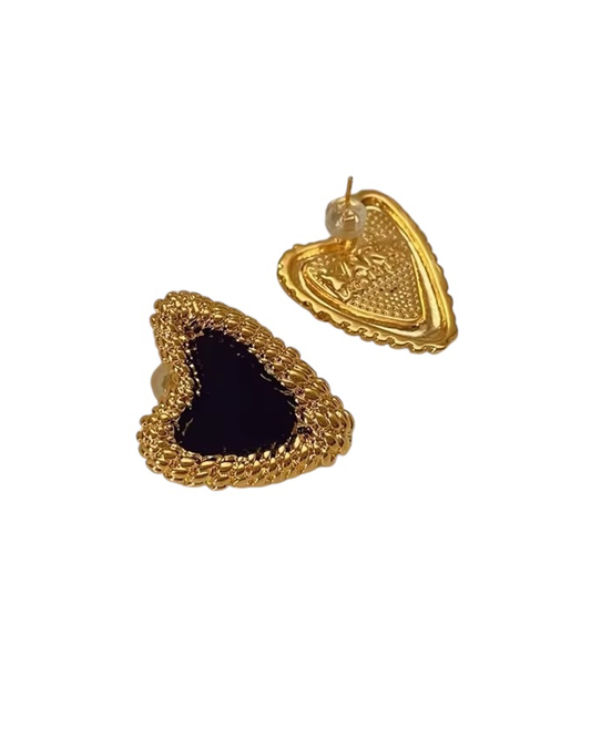 Viviana XL Heart Earrings