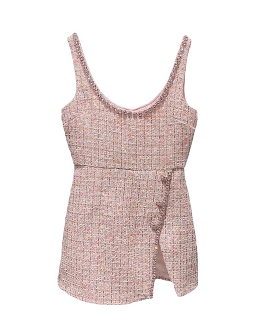 Orion Pink Mini Tweed Dress