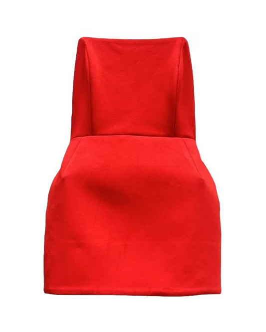 Valentina Red Strapless Mini