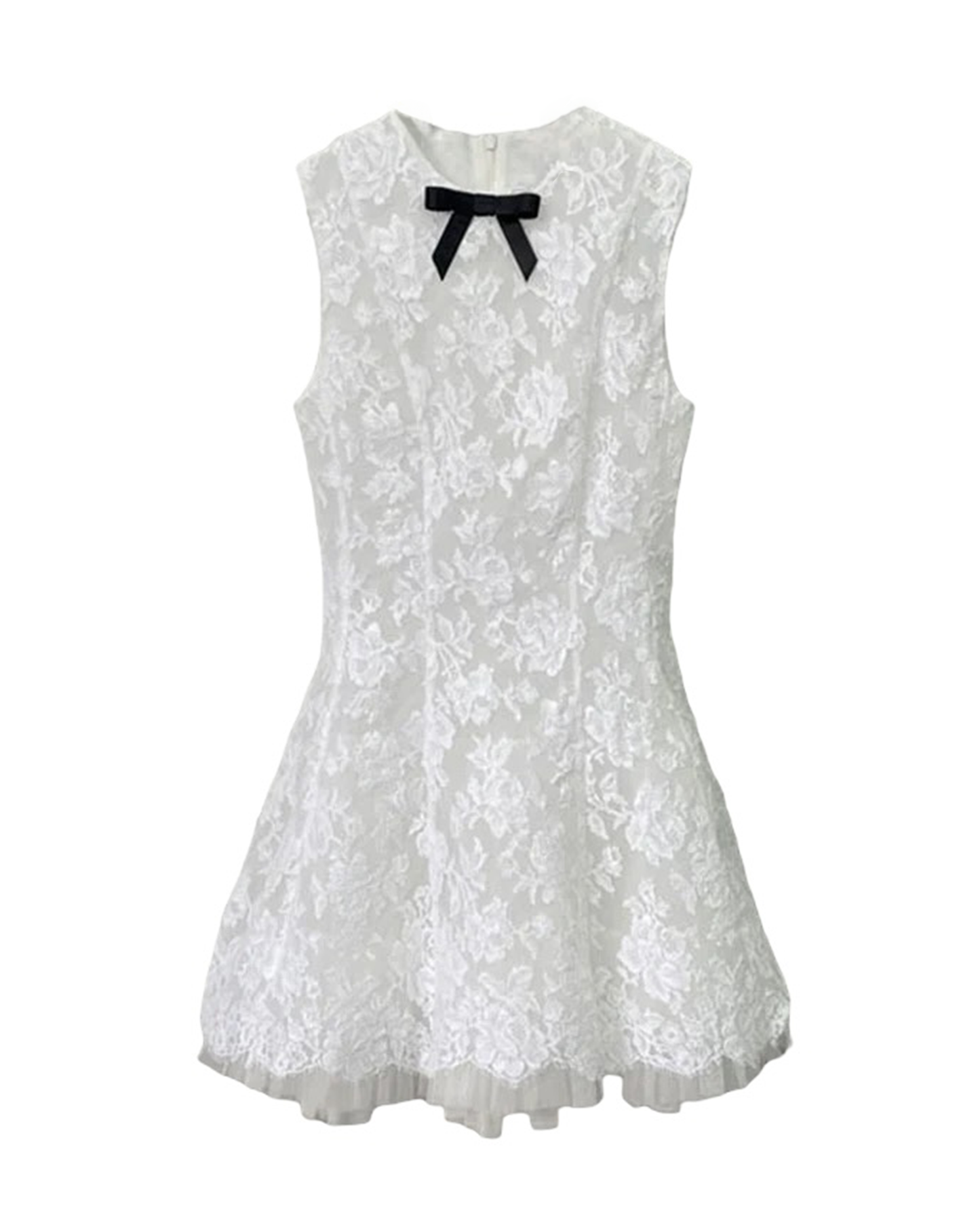 Aurora Lace Mini Dress - White