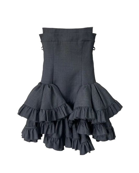 Rowan Ruffle Backless Mini Dress