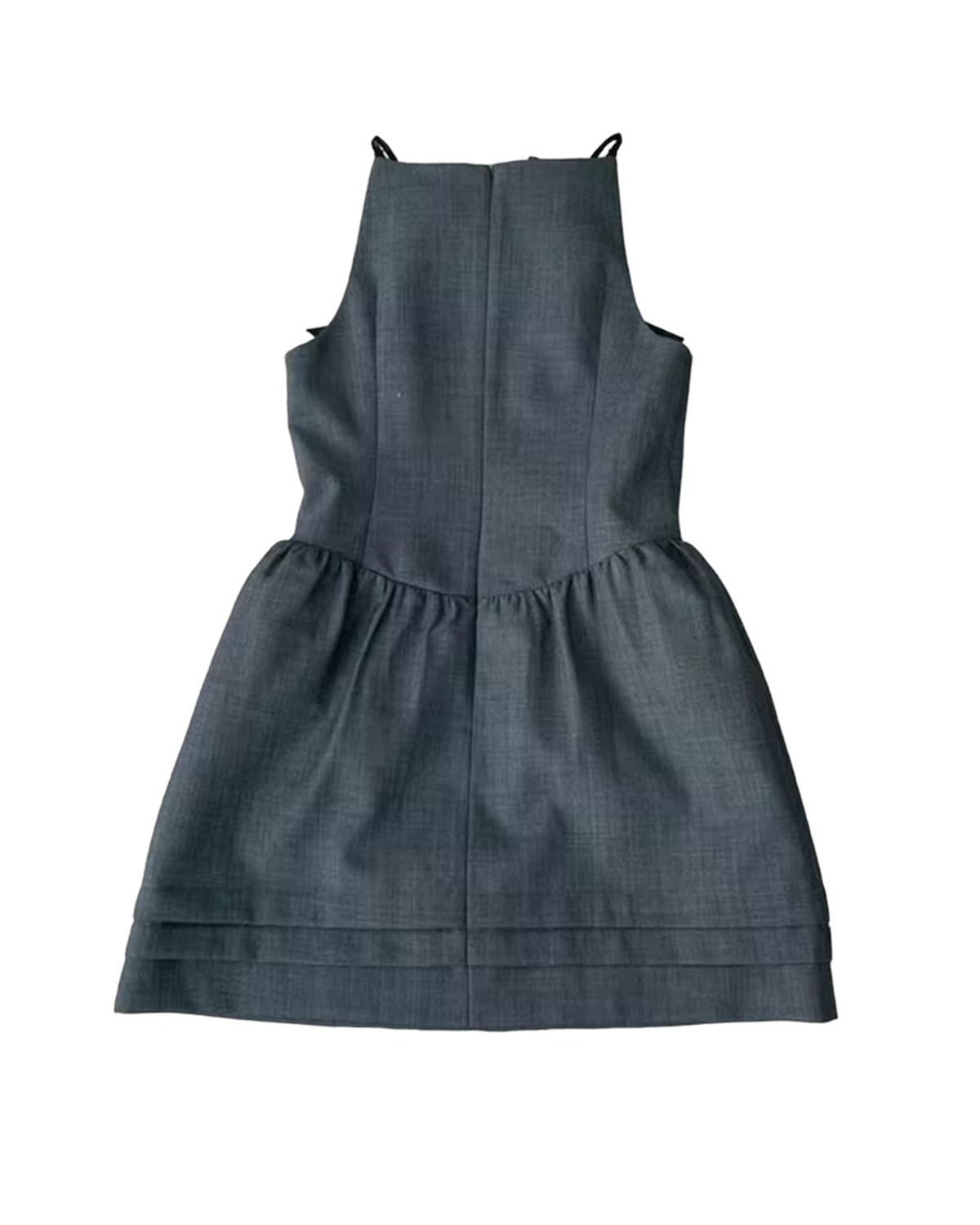 Ira Bow Mini Dress - Gray