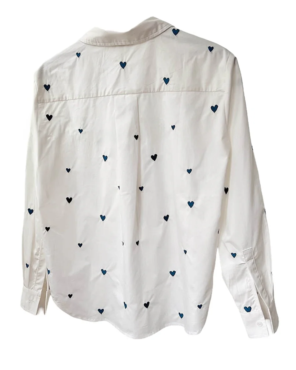 Bella Heart Detailed Shirt - Blue