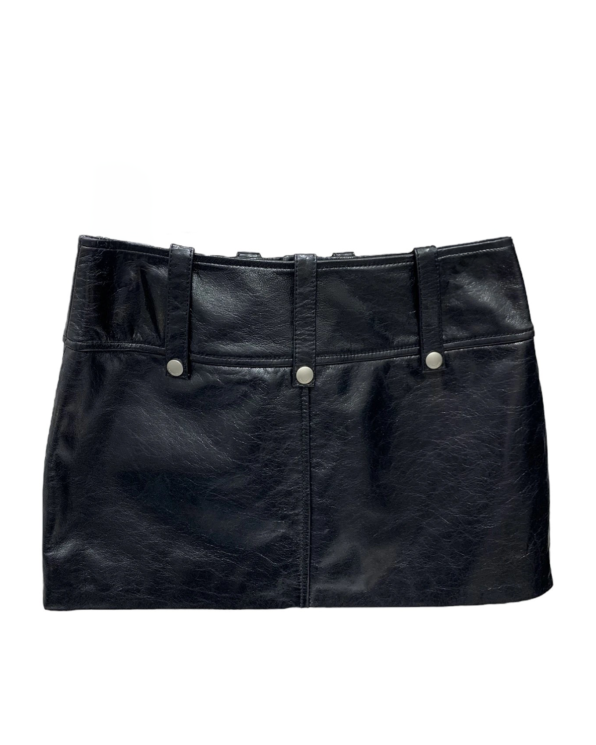 Amalfi Leather Mini Skirt