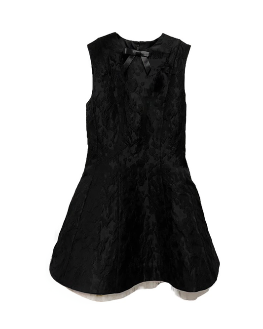 Aurora Lace Mini Dress - Black