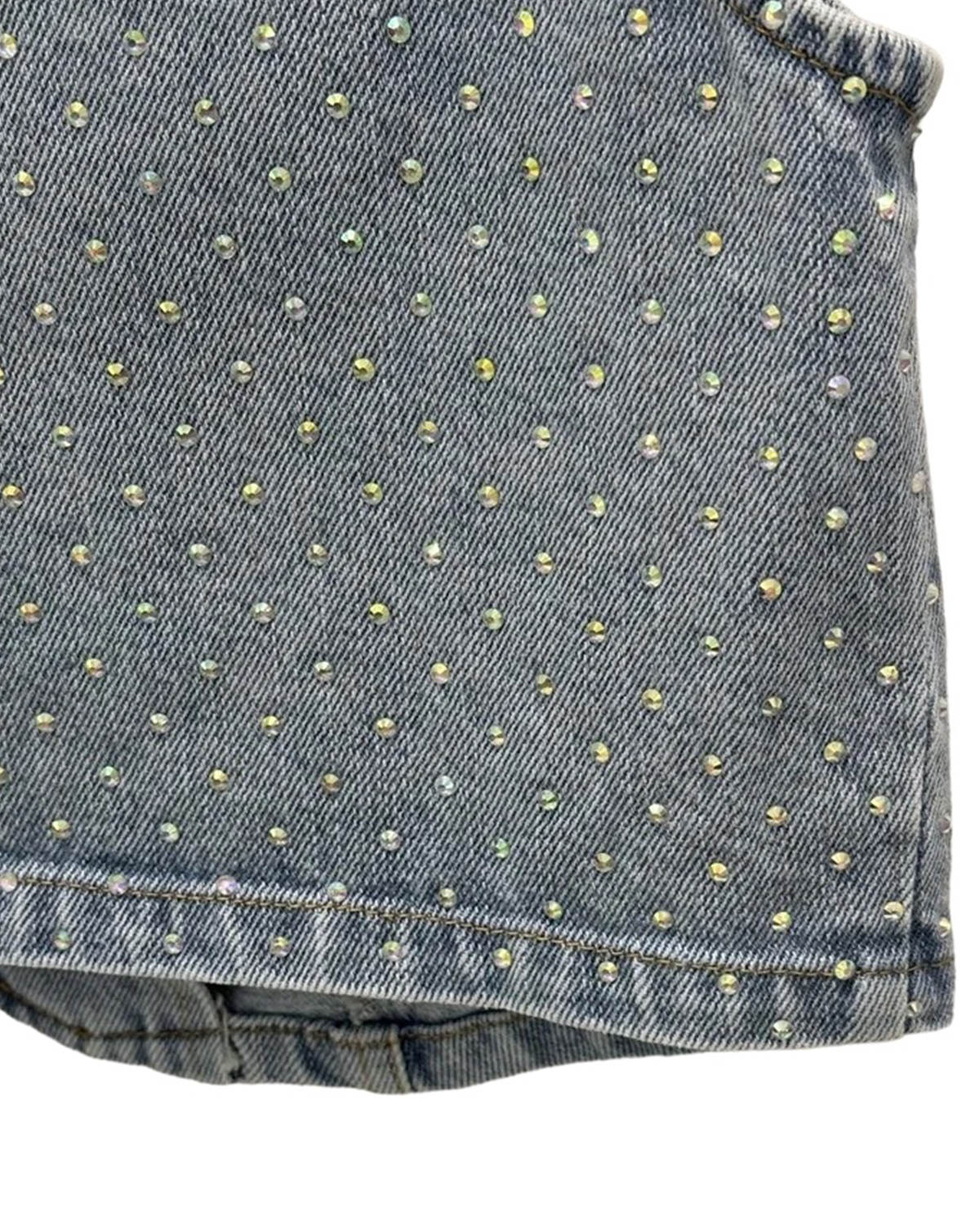 Luna Rhinestone Denim Vest