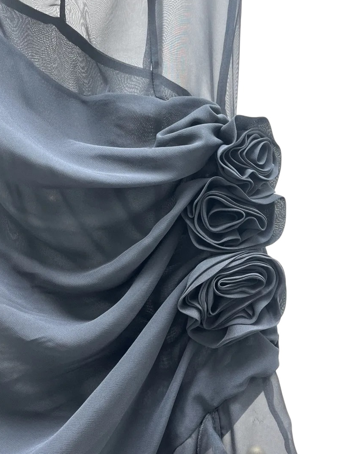 Elowen Mesh Ruffle Gown