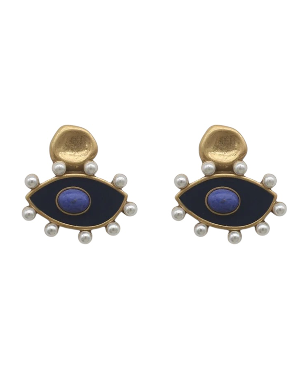 Mylah-Eye Earrings - Black