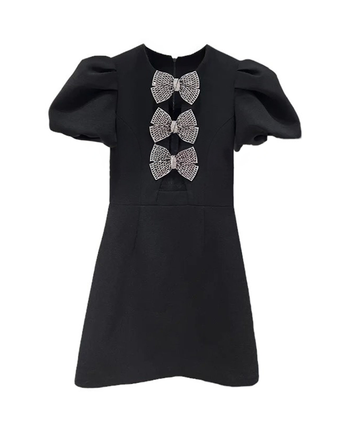 Emilia Bow Dress - Black