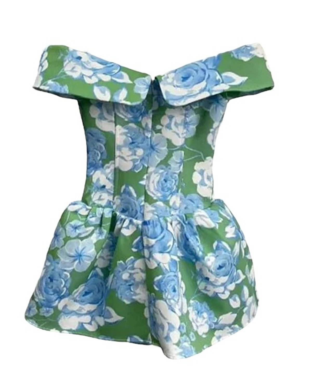 Ivy Mini Dress - Green and Blue