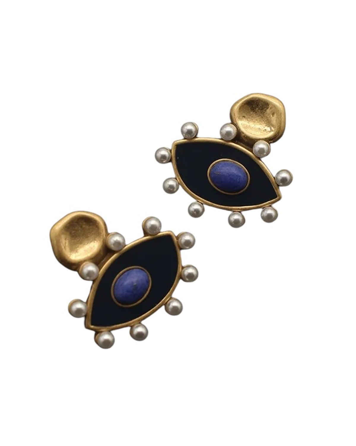 Mylah-Eye Earrings - Black