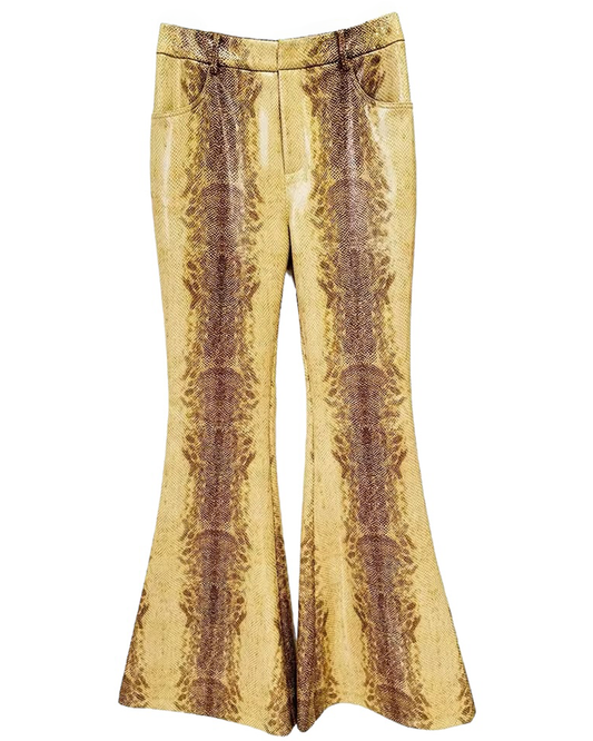 Taylor Snake Skin Bell Bottoms