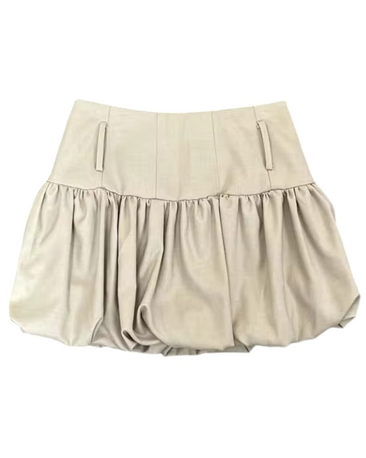 Alivia Mini Skirt - Beige