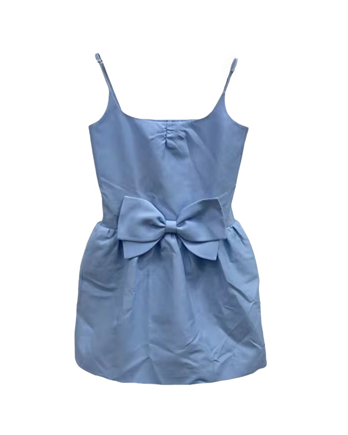 Lachlan Bow Micro Mini Dress  - Blue