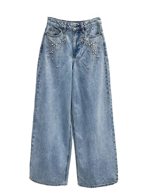 Felix Rhinestone Embellished Jeans